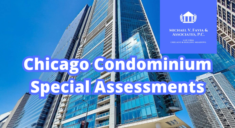 Chicago condominium buildings representing Illinois condominium owner rights and special assessments